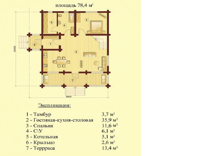 Проект № Р67, планировка