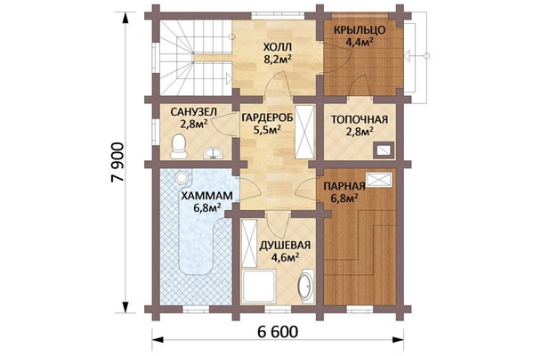 Проект № Р104, планировка